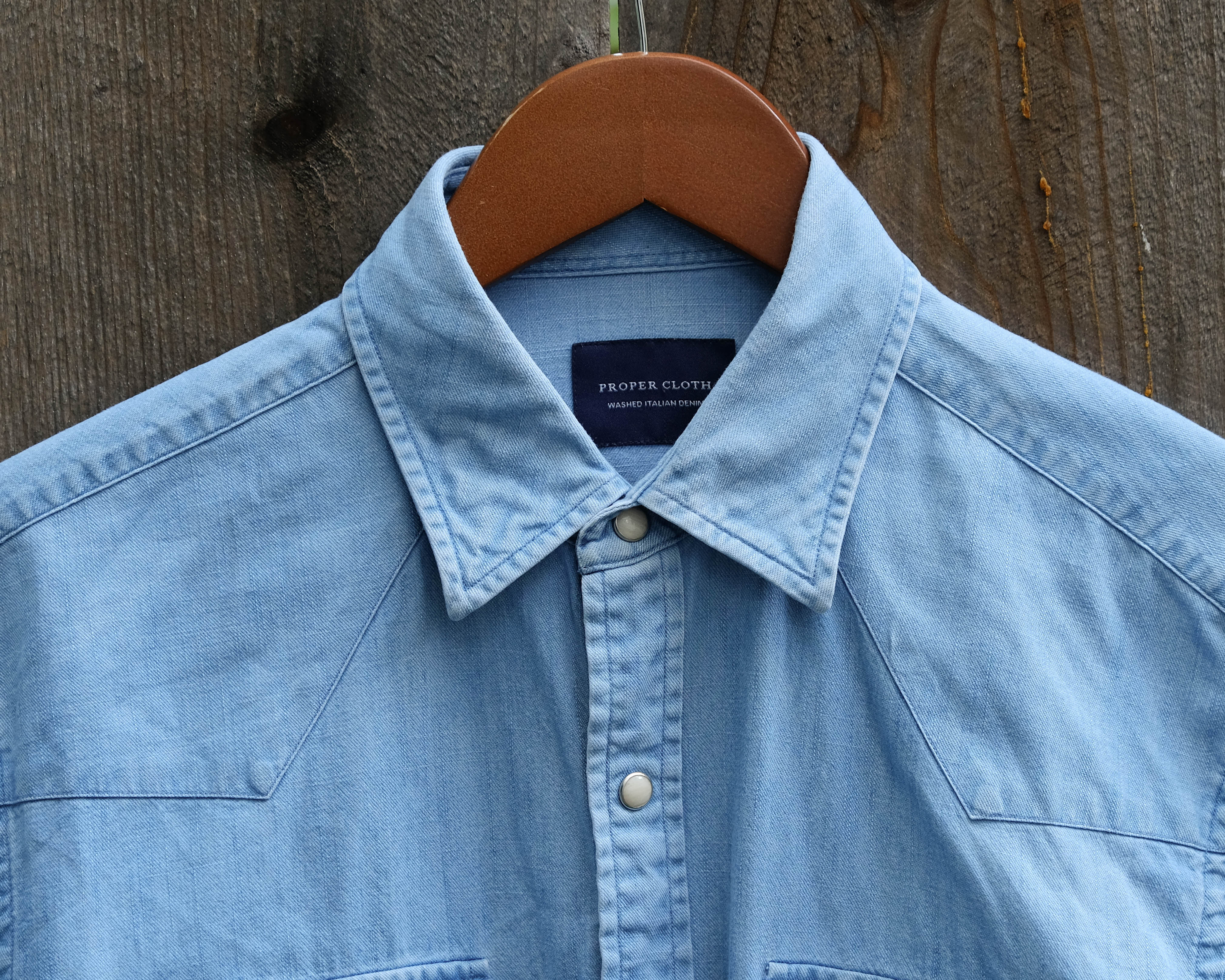 proper cloth washed denim shirt review